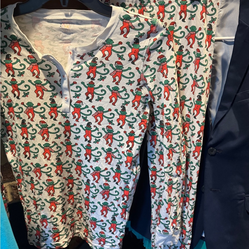 Roller Rabbit girls Christmas PJs